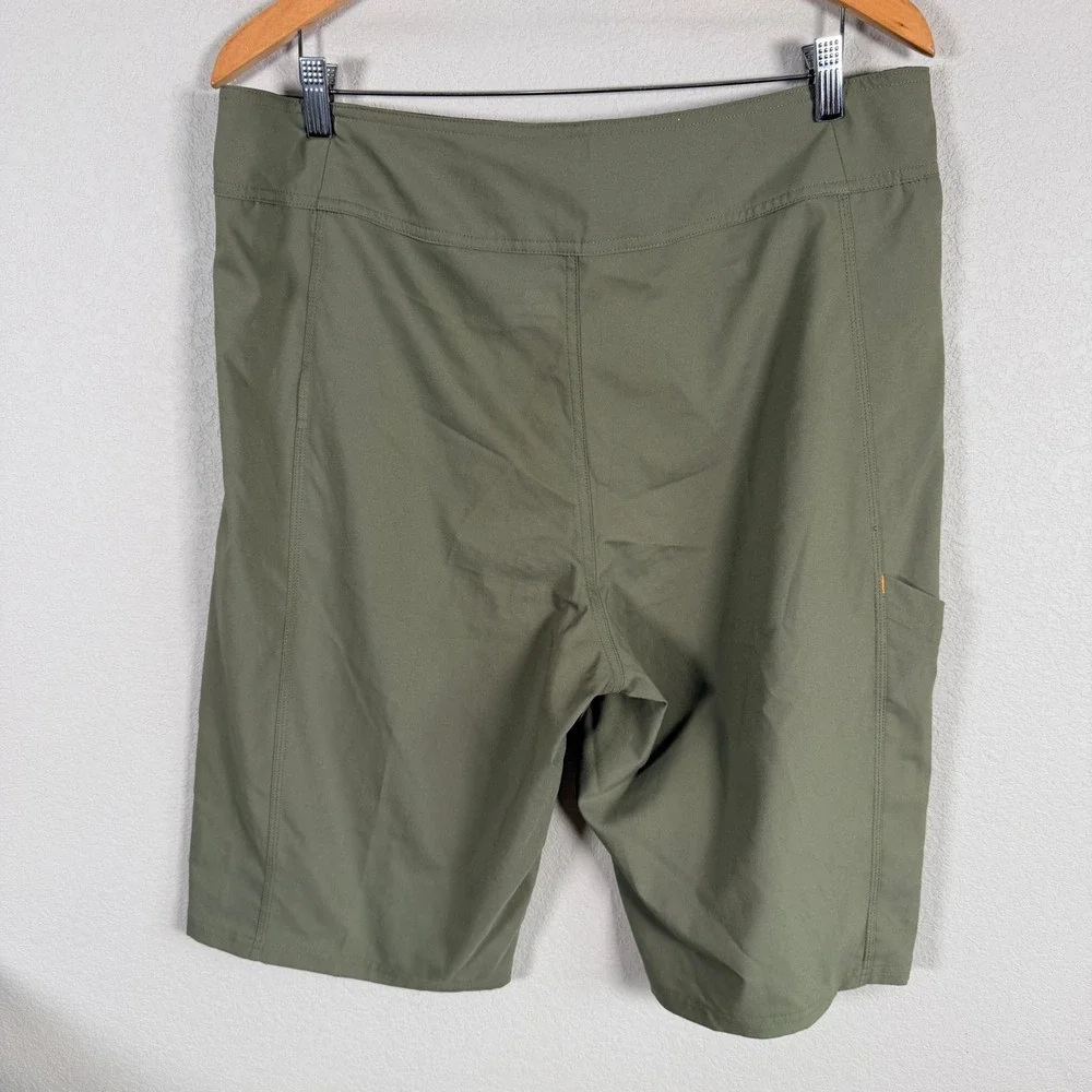 Pearl Izumi Mountain Bike‎ Shorts Mens L Olive Green Geometric Graphic MTB read